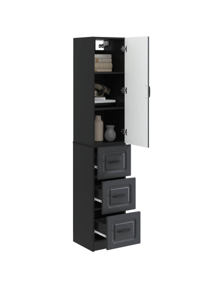 Set di armadi 2 pcs Nero 33 x 34,5 x 87 cm Legno ingegnerizzato