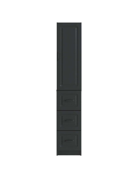 Set di armadi 2 pcs Nero 33 x 34,5 x 87 cm Legno ingegnerizzato