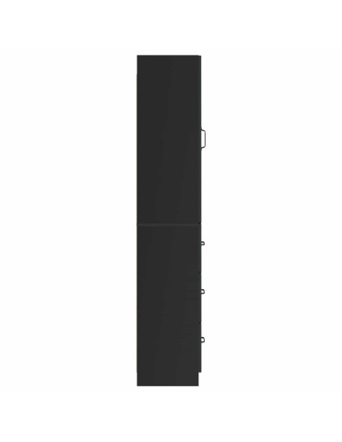 Set di armadi 2 pcs Nero 33 x 34,5 x 87 cm Legno ingegnerizzato