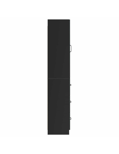 Set di armadi 2 pcs Nero 33 x 34,5 x 87 cm Legno ingegnerizzato