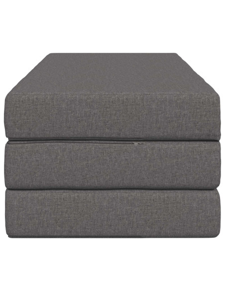 Divano Letto Pieghevole 120 x 67 x 45 cm Grigio Chiaro