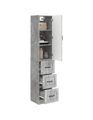 Set di armadi 2 pcs Grigio Cemento 33 x 34,5 x 87 cm