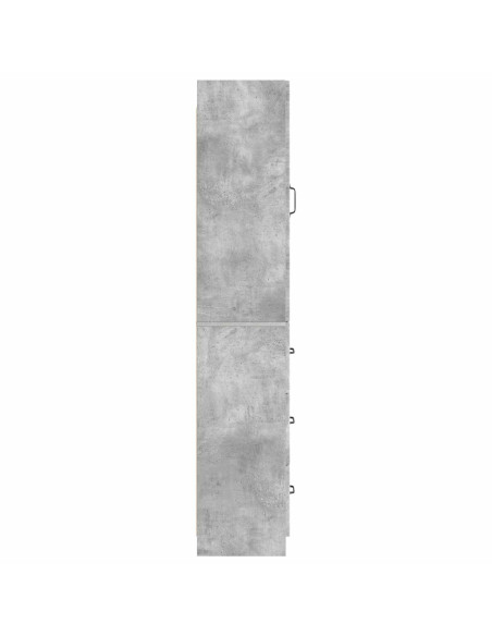 Set di armadi 2 pcs Grigio Cemento 33 x 34,5 x 87 cm