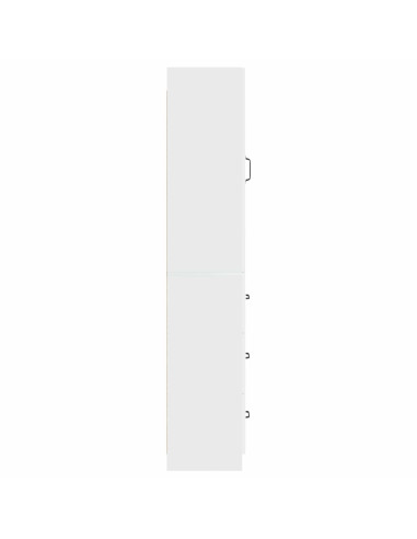 Set di armadi 2 pcs Bianco Lucido 33 x 34,5 x 87 cm