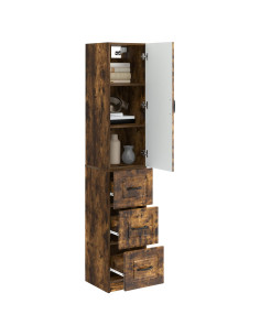 Set di armadi 2 pcs Rovere Fumo 33 x 34,5 x 87 cm 2