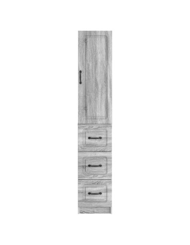 Set di armadi 2 pcs Sonoma grigio 33 x 34,5 x 87 cm