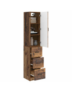 Set di armadi 2 pcs Legno antico 33 x 34,5 x 87 cm 2