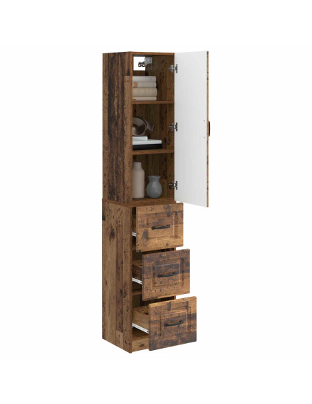 Set di armadi 2 pcs Legno antico 33 x 34,5 x 87 cm