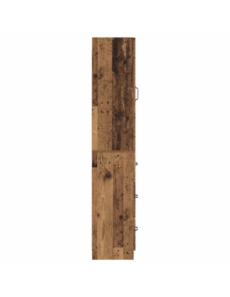 Set di armadi 2 pcs Legno antico 33 x 34,5 x 87 cm