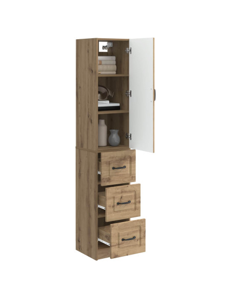 Set di armadi 2 pcs Rovere Artigianale 33 x 34,5 x 87 cm