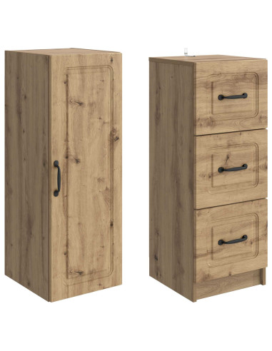 Set di armadi 2 pcs Rovere Artigianale 33 x 34,5 x 87 cm