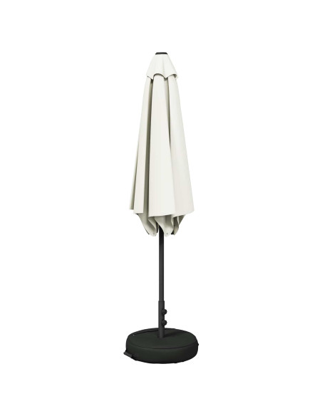 Ombrello da giardino 300 x 300 cm Poliestere Rettangolare Crema