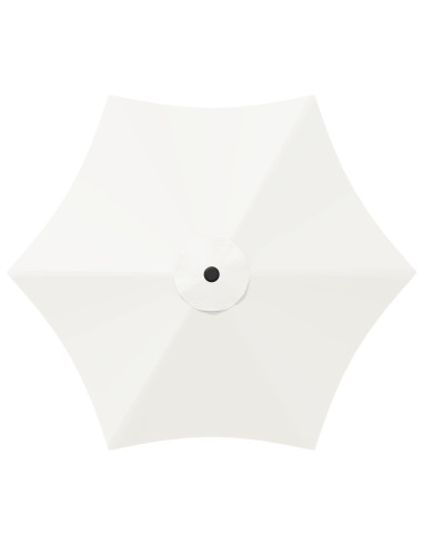 Ombrello da giardino 300 x 300 cm Poliestere Rettangolare Crema