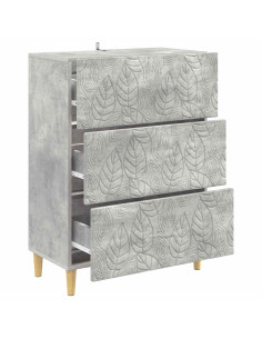 Mobile con Cassetti Grigio Cemento 66 x 34,5 x 90 cm 2