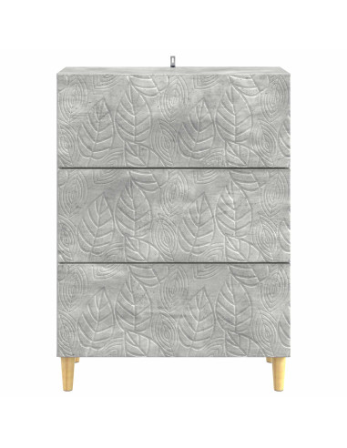 Mobile con Cassetti Grigio Cemento 66 x 34,5 x 90 cm
