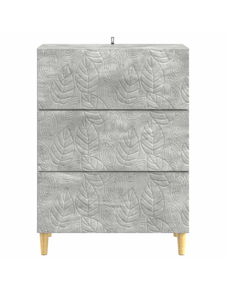 Mobile con Cassetti Grigio Cemento 66 x 34,5 x 90 cm