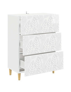 Mobile con Cassetti Bianco Lucido 66 x 34,5 x 90 cm 2