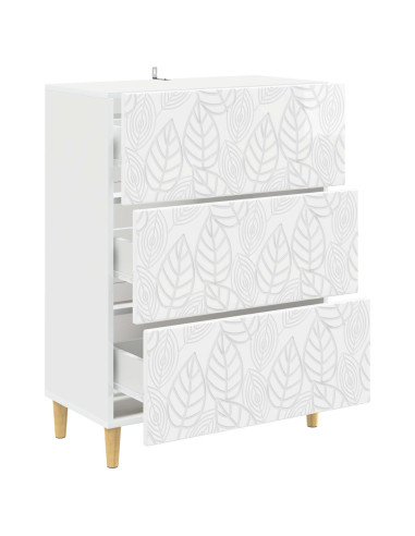 Mobile con Cassetti Bianco Lucido 66 x 34,5 x 90 cm