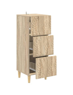 Mobile con Cassetti Rovere Sonoma 33 x 34,5 x 90 cm 2