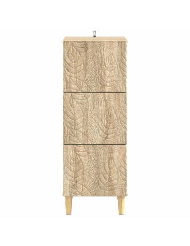 Mobile con Cassetti Rovere Sonoma 33 x 34,5 x 90 cm