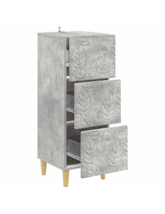 Mobile con Cassetti Grigio Cemento 33 x 34,5 x 90 cm 2