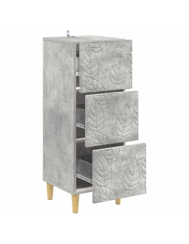 Mobile con Cassetti Grigio Cemento 33 x 34,5 x 90 cm