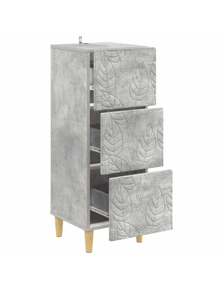 Mobile con Cassetti Grigio Cemento 33 x 34,5 x 90 cm