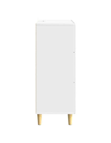 Mobile con Cassetti Bianco Lucido 33 x 34,5 x 90 cm