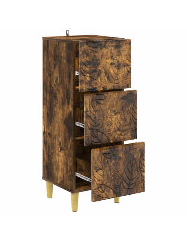 Mobile con Cassetti Rovere Fumo 33 x 34,5 x 90 cm
