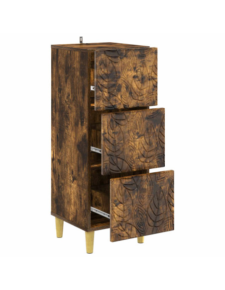 Mobile con Cassetti Rovere Fumo 33 x 34,5 x 90 cm