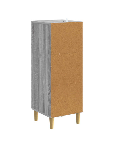 Mobile con Cassetti Sonoma grigio 33 x 34,5 x 90 cm