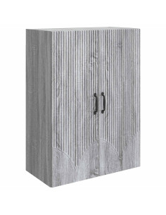 Mobiletto a muro Sonoma grigio 66 x 34,5 x 90 cm