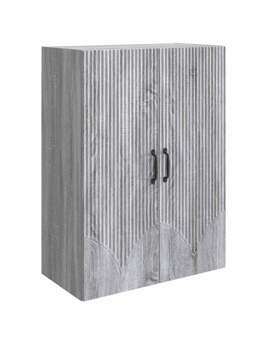 Mobiletto a muro Sonoma grigio 66 x 34,5 x 90 cm