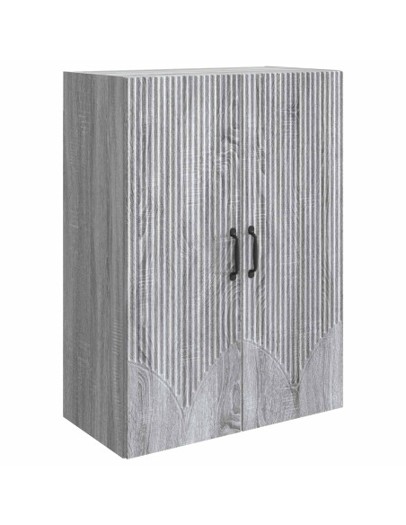 Mobiletto a muro Sonoma grigio 66 x 34,5 x 90 cm