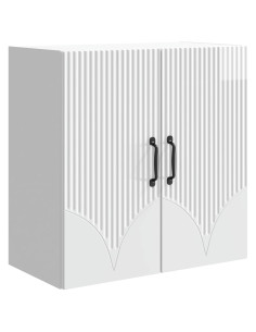 Mobiletto a muro Bianco Lucido 59 x 31 x 60 cm