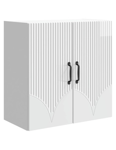 Mobiletto a muro Bianco Lucido 59 x 31 x 60 cm