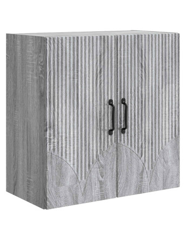 Mobiletto a muro Sonoma grigio 59 x 31 x 60 cm