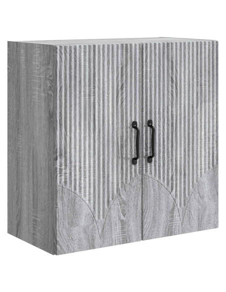 Mobiletto a muro Sonoma grigio 59 x 31 x 60 cm