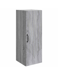 Mobiletto a muro Sonoma grigio 33 x 34,5 x 90 cm