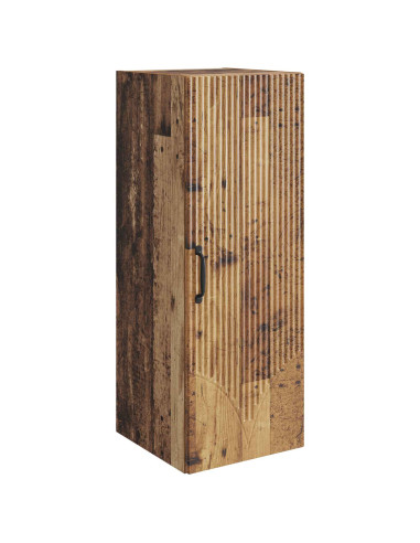 Mobiletto a muro Legno antico 33 x 34,5 x 90 cm