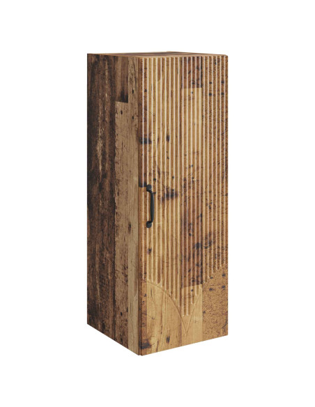 Mobiletto a muro Legno antico 33 x 34,5 x 90 cm