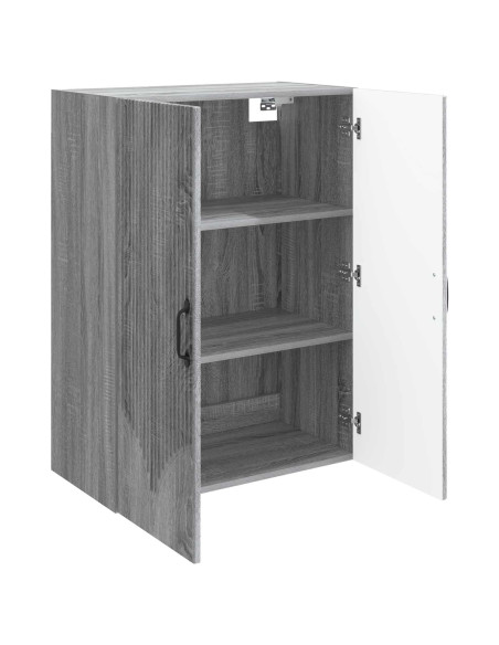 Mobiletto a muro Sonoma grigio 66 x 34,5 x 90 cm