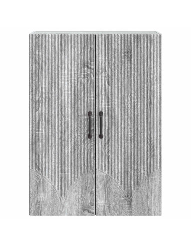 Mobiletto a muro Sonoma grigio 66 x 34,5 x 90 cm