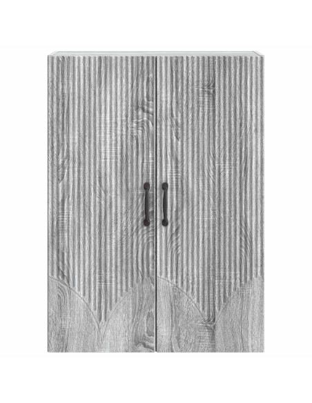 Mobiletto a muro Sonoma grigio 66 x 34,5 x 90 cm