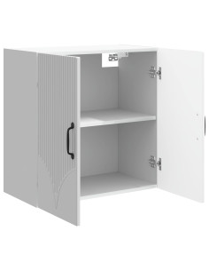 Mobiletto a muro Bianco Lucido 59 x 31 x 60 cm 2