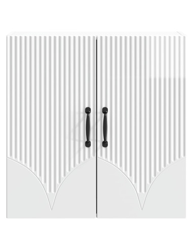 Mobiletto a muro Bianco Lucido 59 x 31 x 60 cm