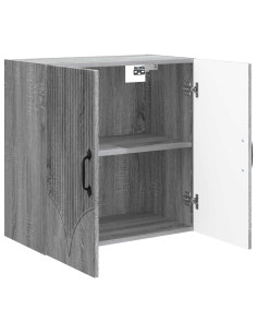 Mobiletto a muro Sonoma grigio 59 x 31 x 60 cm 2