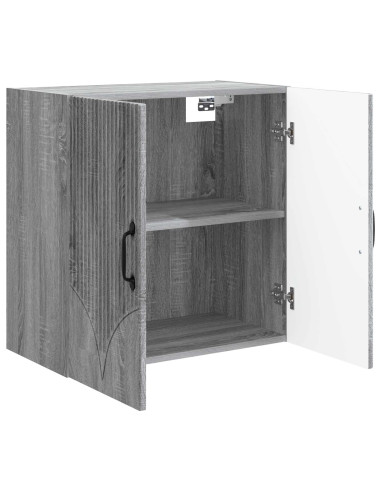 Mobiletto a muro Sonoma grigio 59 x 31 x 60 cm