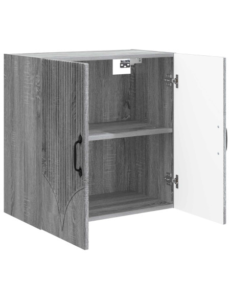 Mobiletto a muro Sonoma grigio 59 x 31 x 60 cm