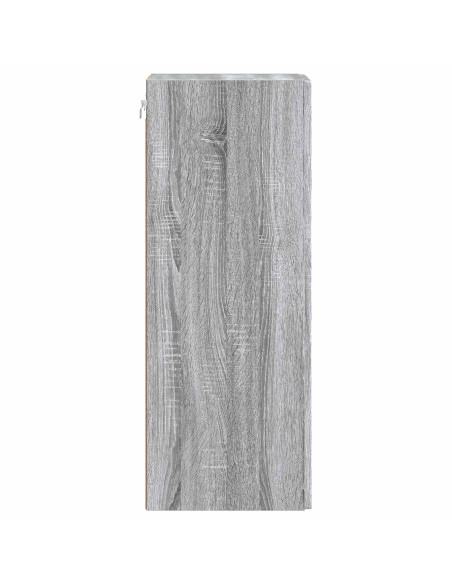 Mobiletto a muro Sonoma grigio 33 x 34,5 x 90 cm